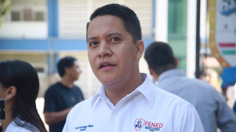 Josué Hernández, presidente de la Federación de Estudiantes Normalistas y Universidades Pedagógicas en Durango